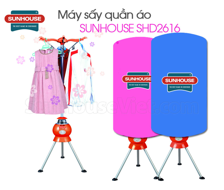 Máy sấy quần áo Sunhouse SHD2616 nhập khẩu
