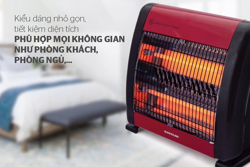 Sưởi điện Sunhouse SHD7013 phù hợp sử dụng cho nhiều không gian