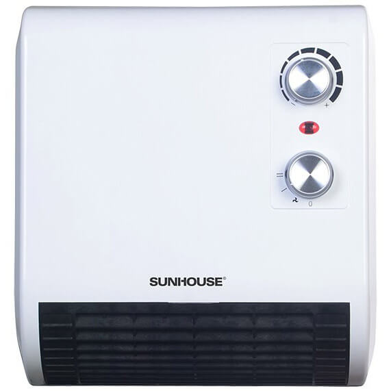 Quạt sưởi nhà tắm Sunhouse SHD3816W công suất 1850W có 2 chế độ ấm/mát và 2 mức nhiệt