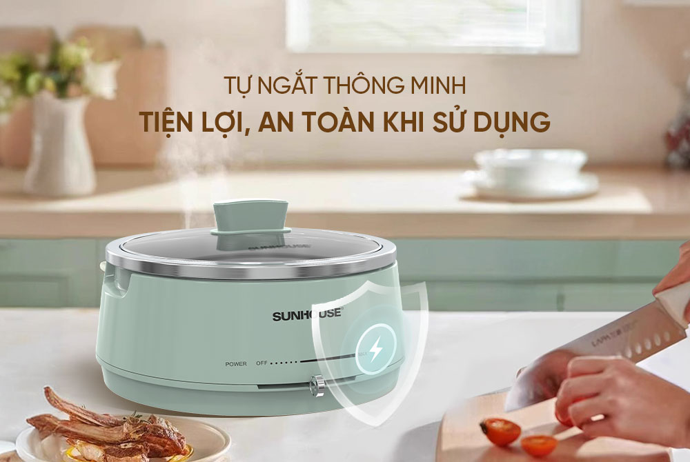Tự động ngắt thông minh – An toàn khi sử dụng