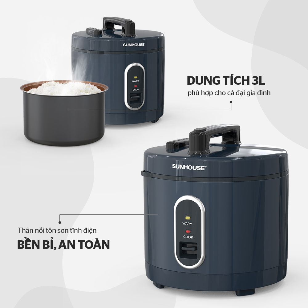 Dung tích 3L – Phù hợp gia đình đông người
