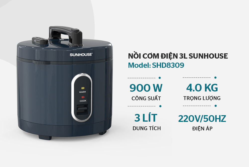 Nồi cơm điện Sunhouse SHD8309 3L