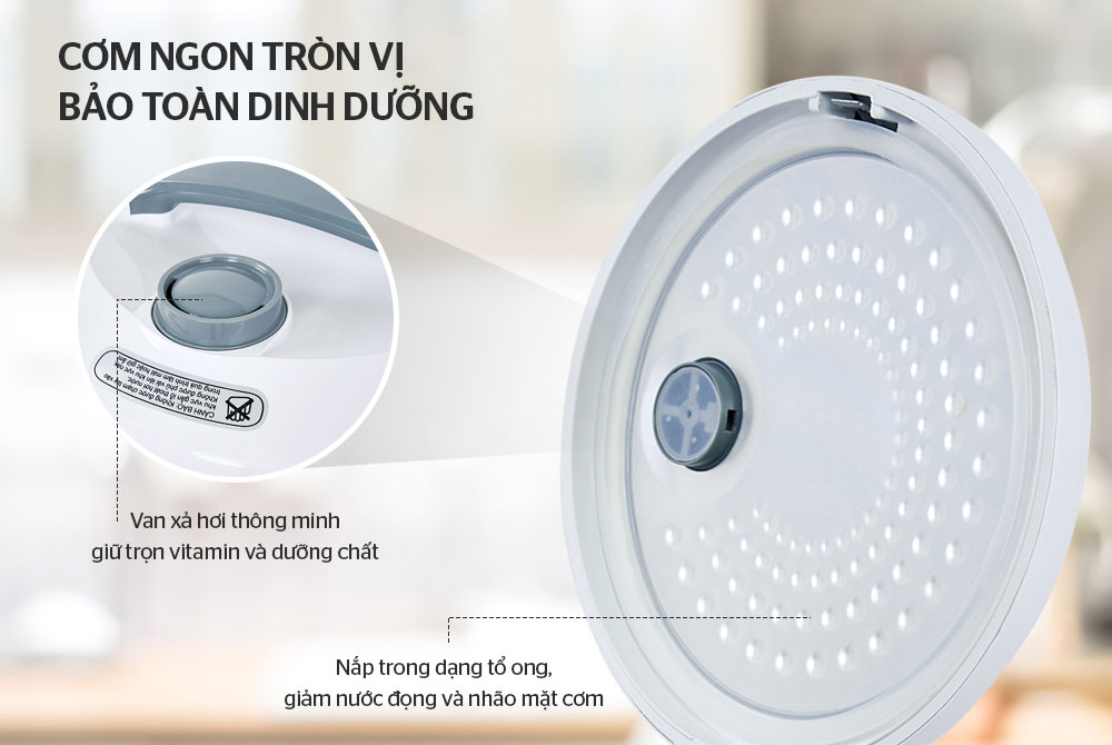 Nấu cơm ngon tròn vị, bảo toàn dưỡng chất