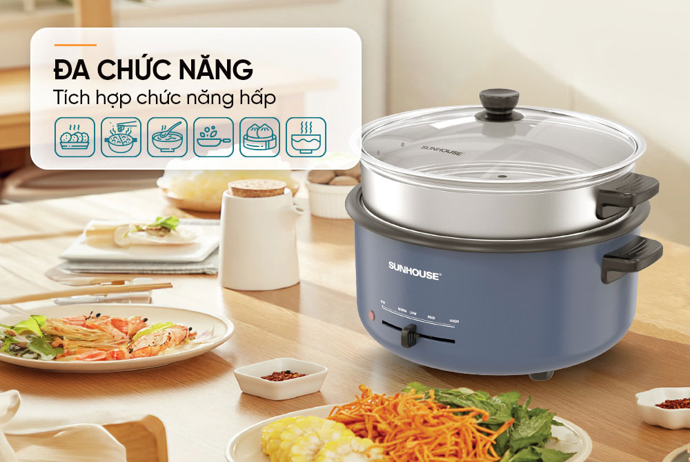 Đa chức năng – Nấu ăn linh hoạt hơn bao giờ hết