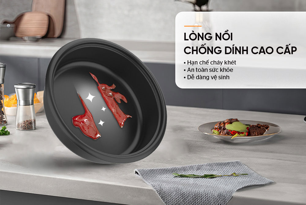 Lòng nồi phủ chống dính cao cấp từ Whitford (USA)