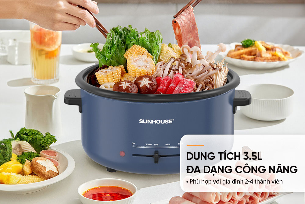 Dung tích 3.5L – Phù hợp gia đình 3 – 5 người