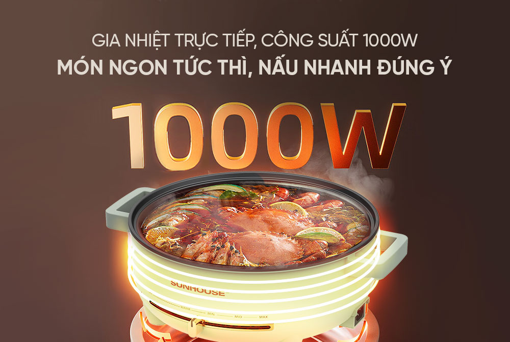 Gia nhiệt trực tiếp – Nấu chín nhanh, tiết kiệm thời gian
