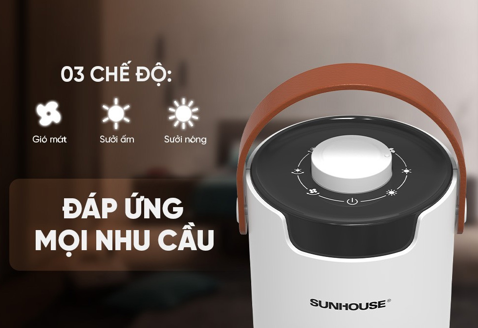 Ba chế độ sử dụng linh hoạt – Dùng được quanh năm
