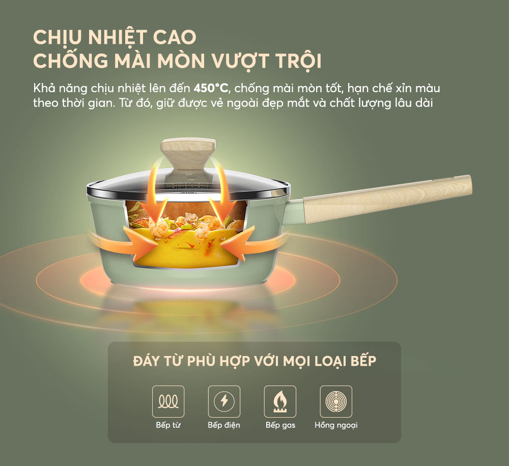 Thân Nồi Dày Dặn, Truyền Nhiệt Tối Ưu