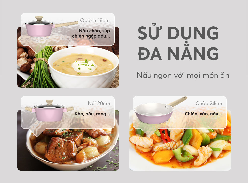 Đa dạng ứng dụng nấu nướng