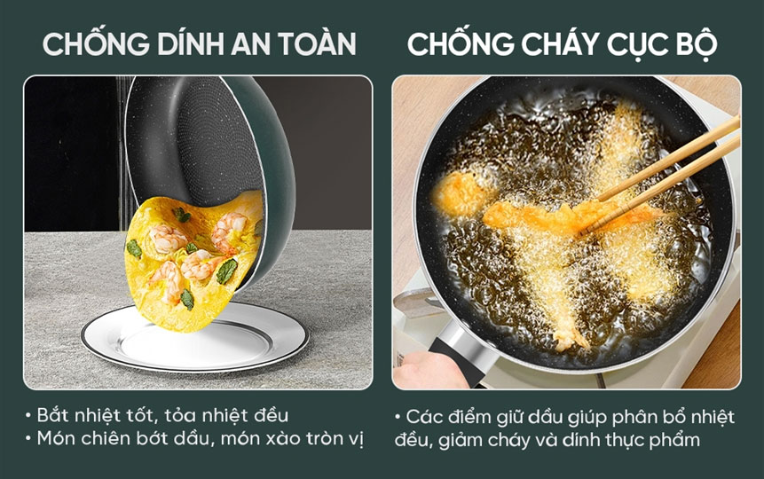 Giữ nhiệt tối ưu, chống cháy xém hoàn hảo