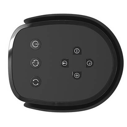 Đỉnh quạt - Nơi điều khiển của Máy sưởi gốm Sunhouse SHD7077