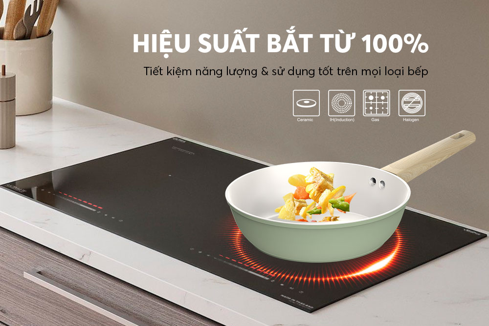 Hiệu Suất Bắt Từ 100% – Tương Thích Đa Dạng Bếp
