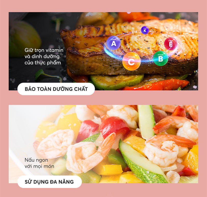 Nấu ít dầu – Lành mạnh hơn, giữ trọn hương vị & dưỡng chất