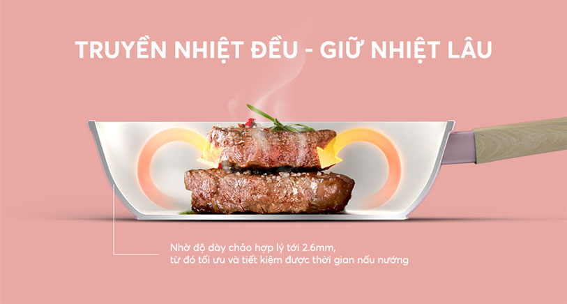 Truyền nhiệt đều – Giữ nhiệt lâu, tiết kiệm năng lượng
