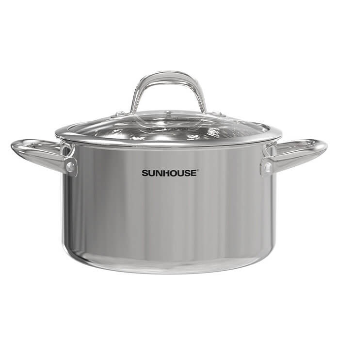 Nồi inox 304 Sunhouse SHG706-20 liền đáy 20cm