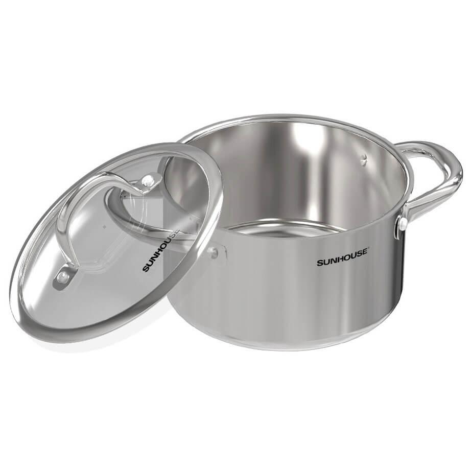 Nồi inox 304 Sunhouse SHG706-24 liền đáy 24cm