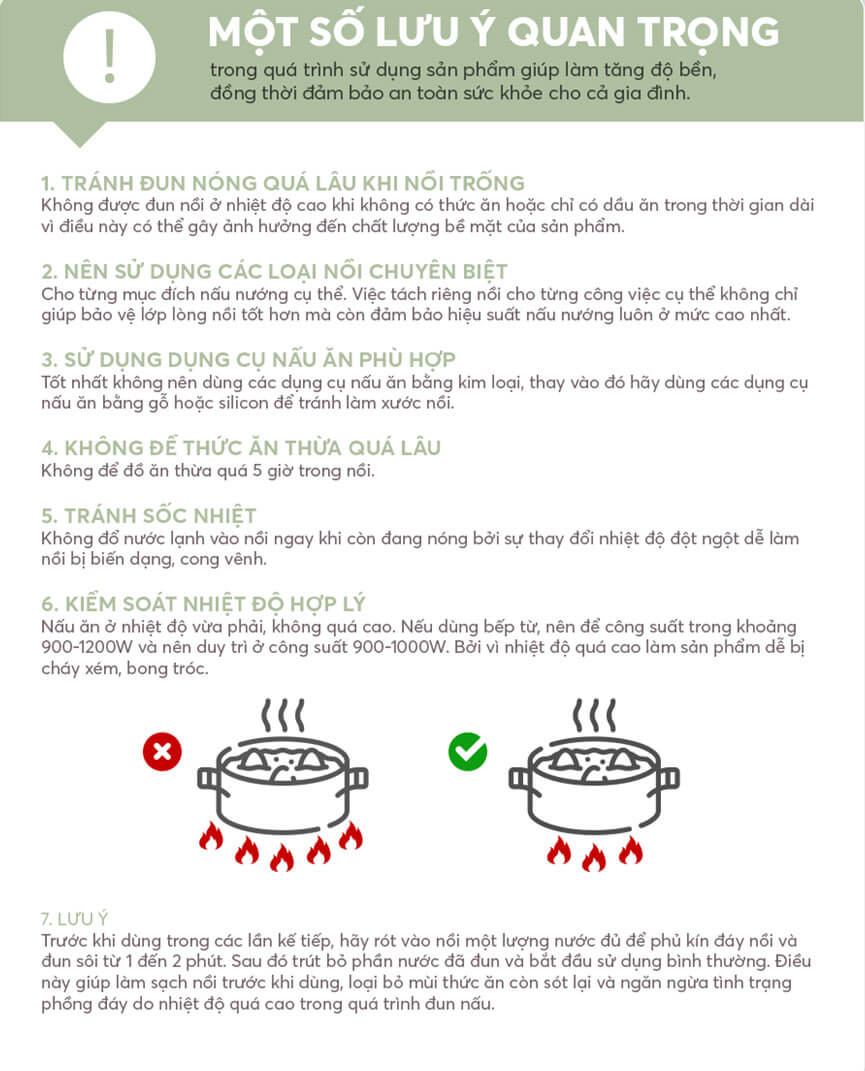 Một số lưu ý cần quan tâm