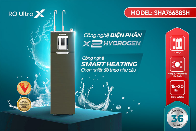 Máy Lọc Nước RO UltraX Sunhouse 11 Lõi SHA76688SH