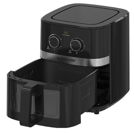 Nồi Chiên Không Dầu 10L Sunhouse SHD4039 khi mở khay chiên