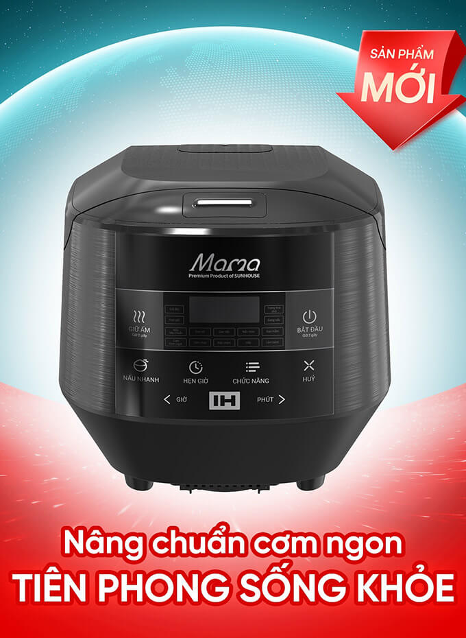 Nồi Cơm Điện Cao Tần Sunhouse Mama SHD8858 1.5L