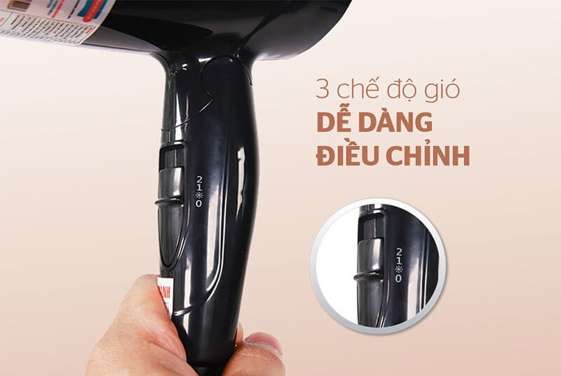 Máy sấy tóc Sunhouse SHD2306 3 chế độ gió dễ dàng điều chỉnh