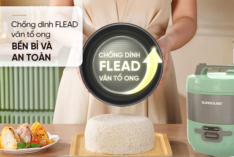 Lớp Chống Dính FLEAD Vân Tổ Ong – Bền Bỉ, An Toàn Và Dễ Vệ Sinh