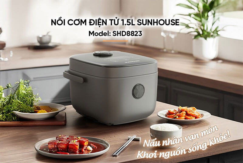 Nồi cơm điện tử Sunhouse SHD8823 1.5L