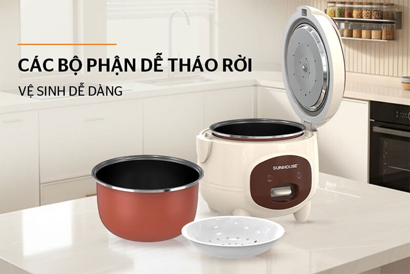 Các bộ phận dễ dàng tháo rời – tiện lợi vệ sinh và bảo quản
