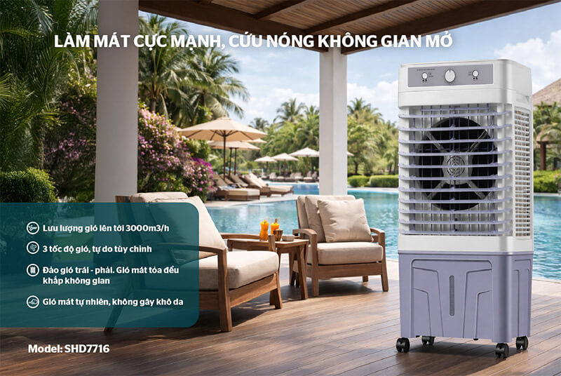 Công nghệ làm mát bằng hơi nước – Hiệu quả cho không gian mở