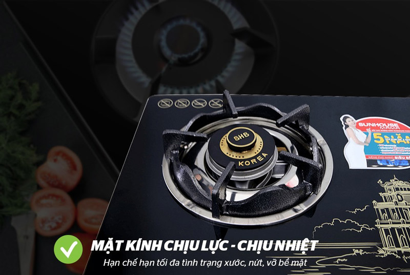 Bếp gas dương kính sunhouse mama mmbb0787b 10 Bếp gas dương kính SUNHOUSE MAMA MMBB0787B