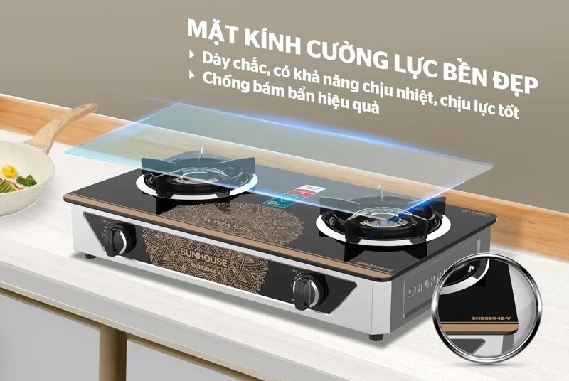 Bếp gas dương kính Sunhouse SHB32042-V