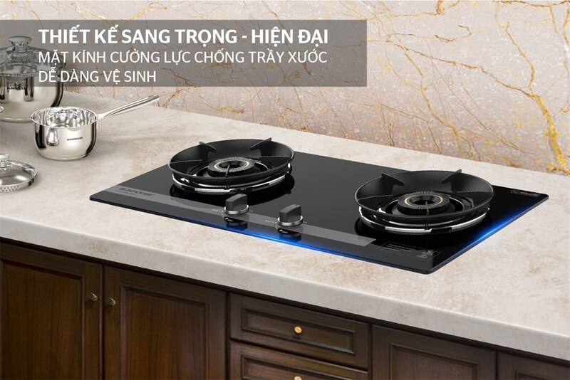 Bếp gas âm kính sunhouse shb61020-v 7 Bếp gas âm kính SUNHOUSE SHB61020-V