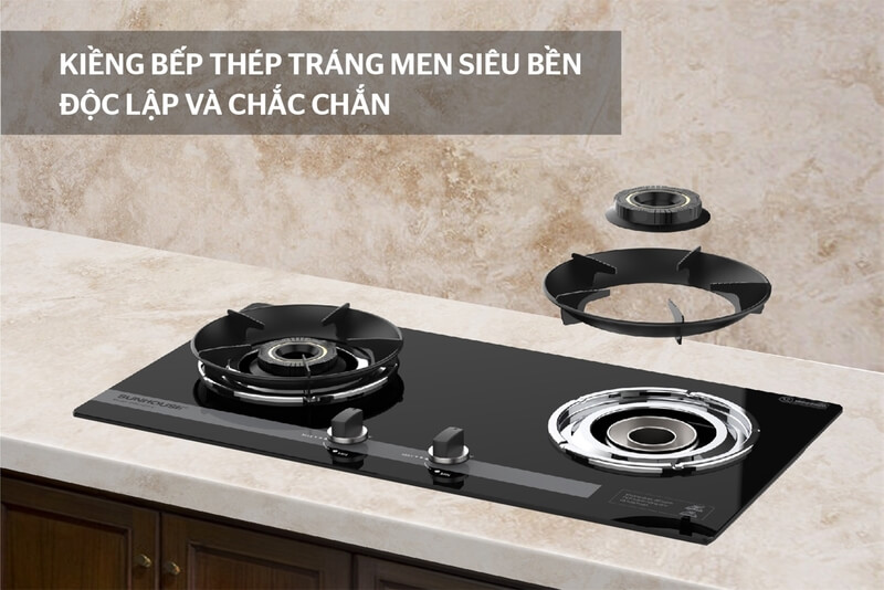 Bếp gas âm kính sunhouse shb61020-v 8 Bếp gas âm kính SUNHOUSE SHB61020-V