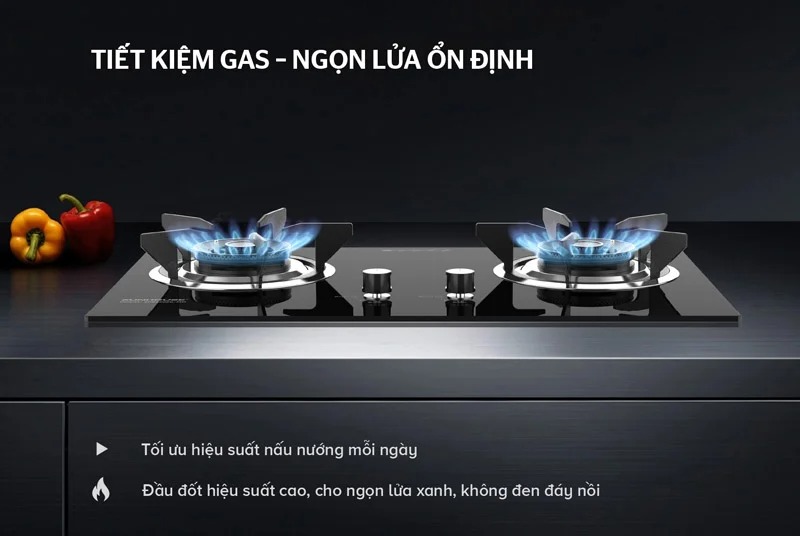 Bếp gas âm kính sunhouse shb62030 9 Bếp gas âm kính SUNHOUSE SHB62030