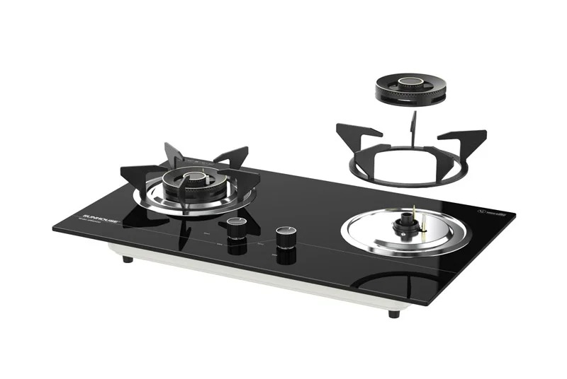 Bếp gas âm kính sunhouse shb62030 5 Bếp gas âm kính SUNHOUSE SHB62030