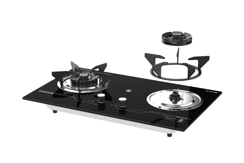 Bếp gas âm kính sunhouse shb62050 5 Bếp gas âm kính SUNHOUSE SHB62050