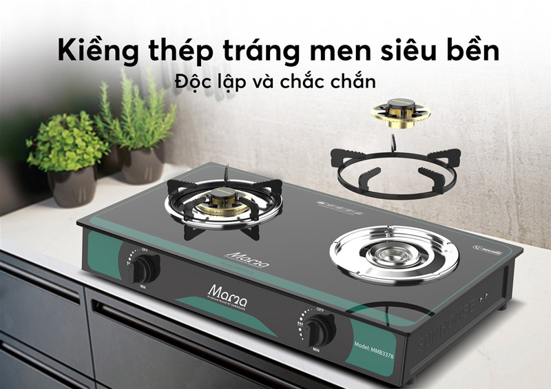 Bếp gas dương kính sunhouse mmb3378 9 Bếp gas dương kính SUNHOUSE MMB3378
