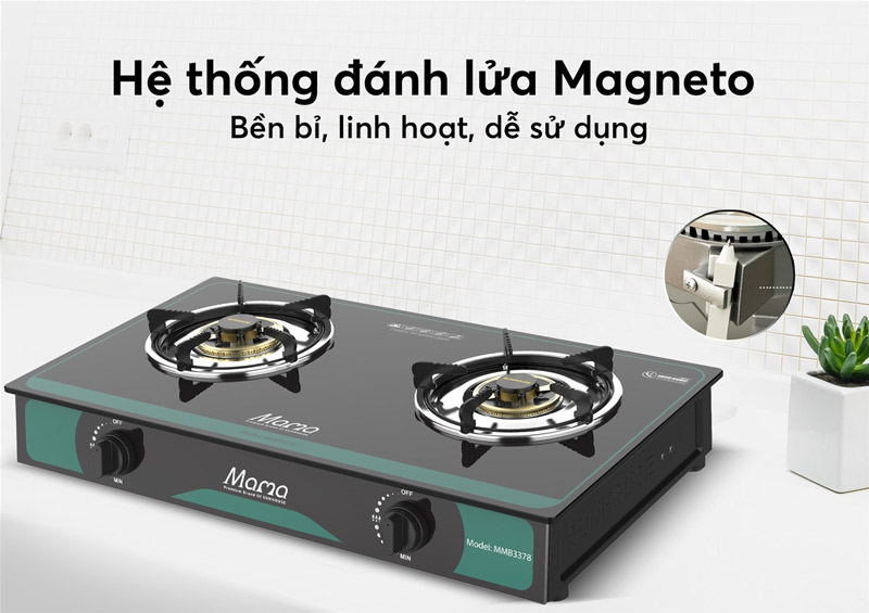 Bếp gas dương kính sunhouse mmb3378 8 Bếp gas dương kính SUNHOUSE MMB3378