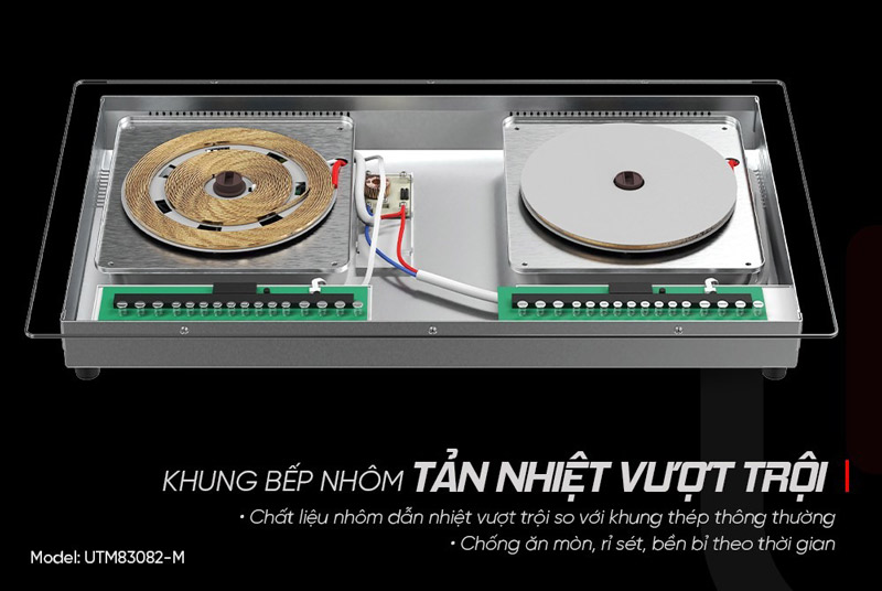 Bếp đôi điện từ luxury ultimate utm83082-m 8 Bếp đôi điện từ Luxury Ultimate UTM83082-M