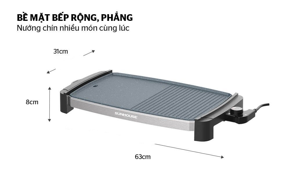 Bếp nướng điện sunhouse shd4612 4 Bếp Nướng Điện Sunhouse SHD4612