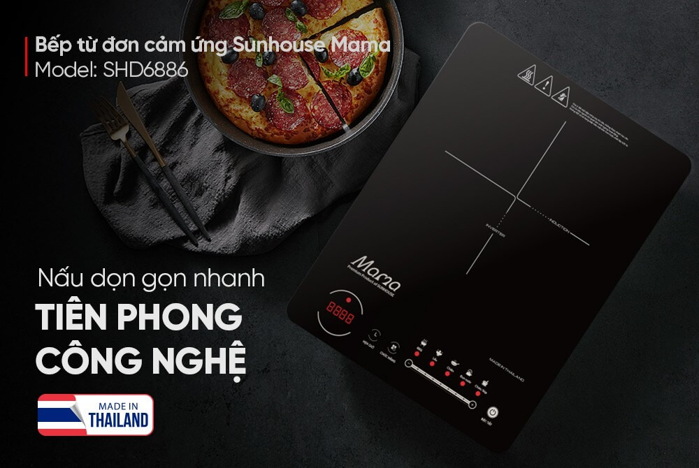 Bếp từ SUNHOUSE MAMA SHD6886 tiên phong công nghệ