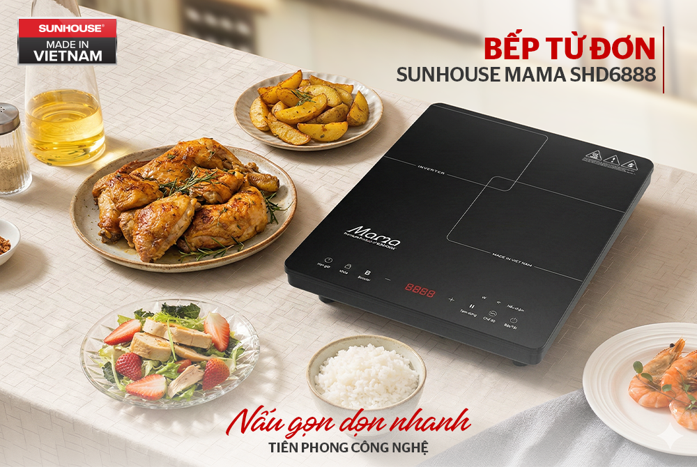 Bếp từ đơn cảm ứng sunhouse mama shd6888 6 Bếp từ đơn cảm ứng Sunhouse Mama SHD6888