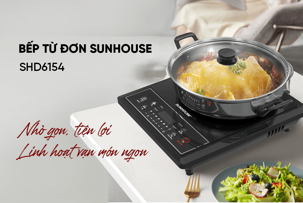 Bếp từ đơn sunhouse shd6154 5 Bếp từ đơn Sunhouse SHD6154