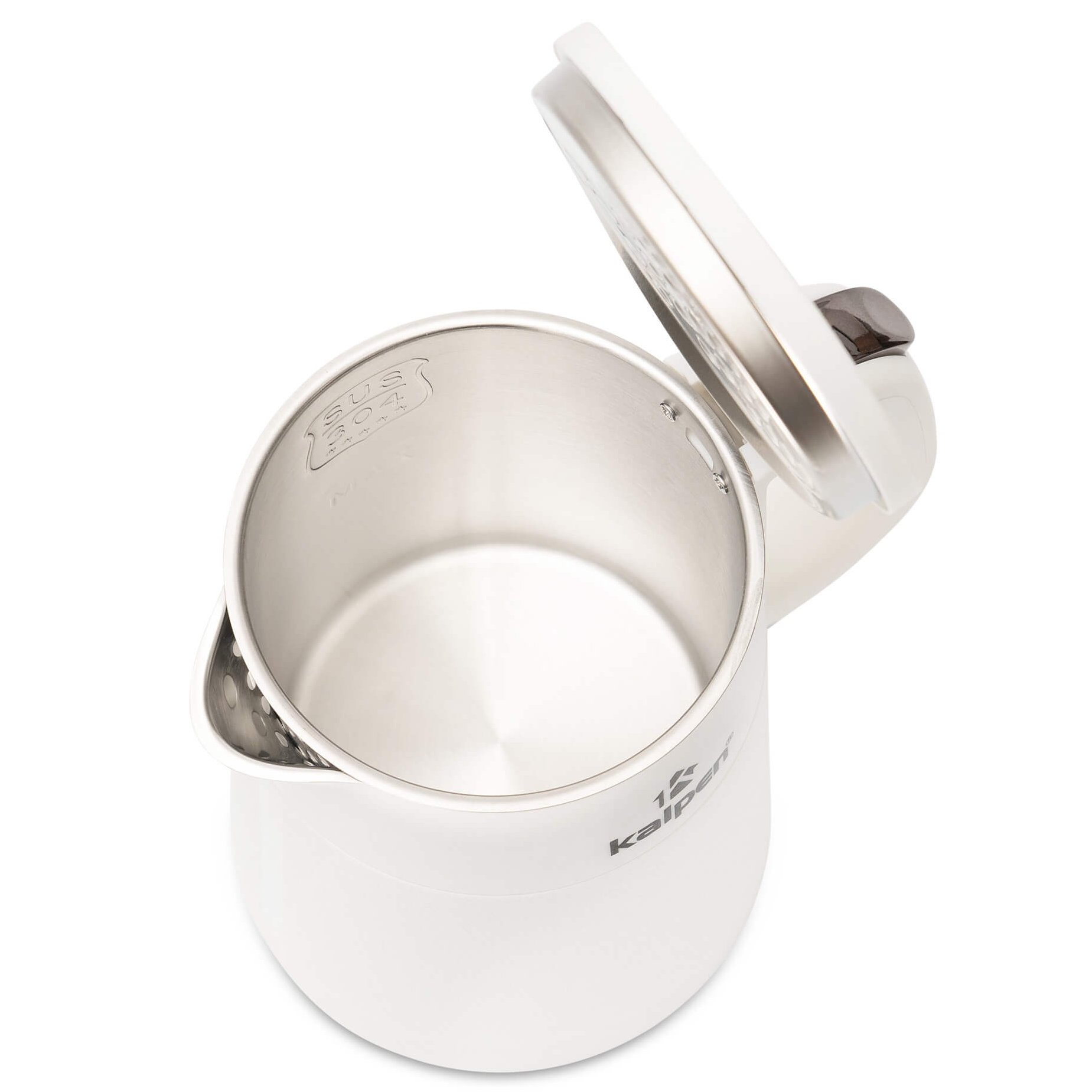 Ấm đun siêu tốc hai lớp inox 304 kalpen kk98 800ml 2 Ấm đun siêu tốc hai lớp Inox 304 Kalpen KK98 800ml