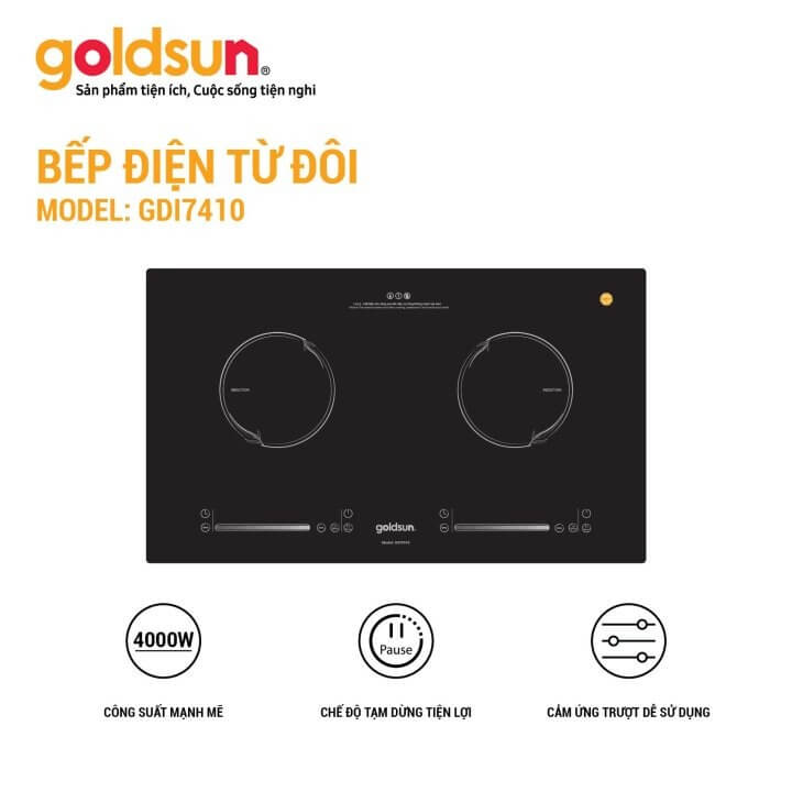 Bếp từ đôi Goldsun GDI7410