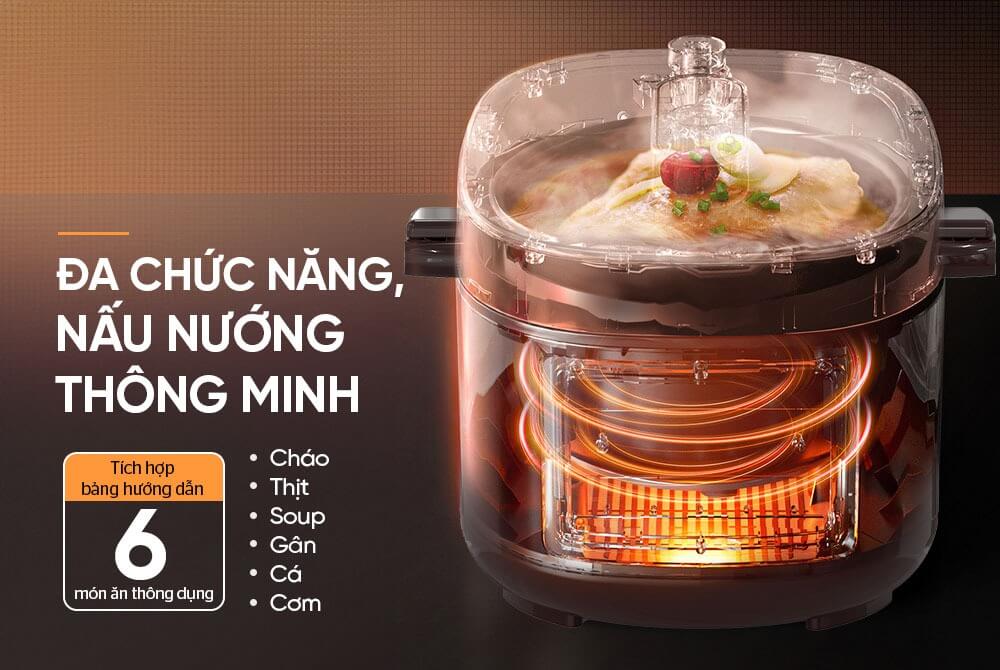 Nồi áp suất điện đa năng sunhouse shd1540 5 NỒI ÁP SUẤT ĐIỆN ĐA NĂNG SUNHOUSE SHD1540