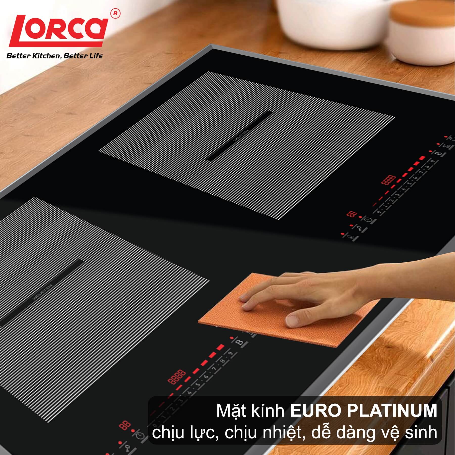 BẾP TỪ ĐÔI LORCA LCI 886 PRO