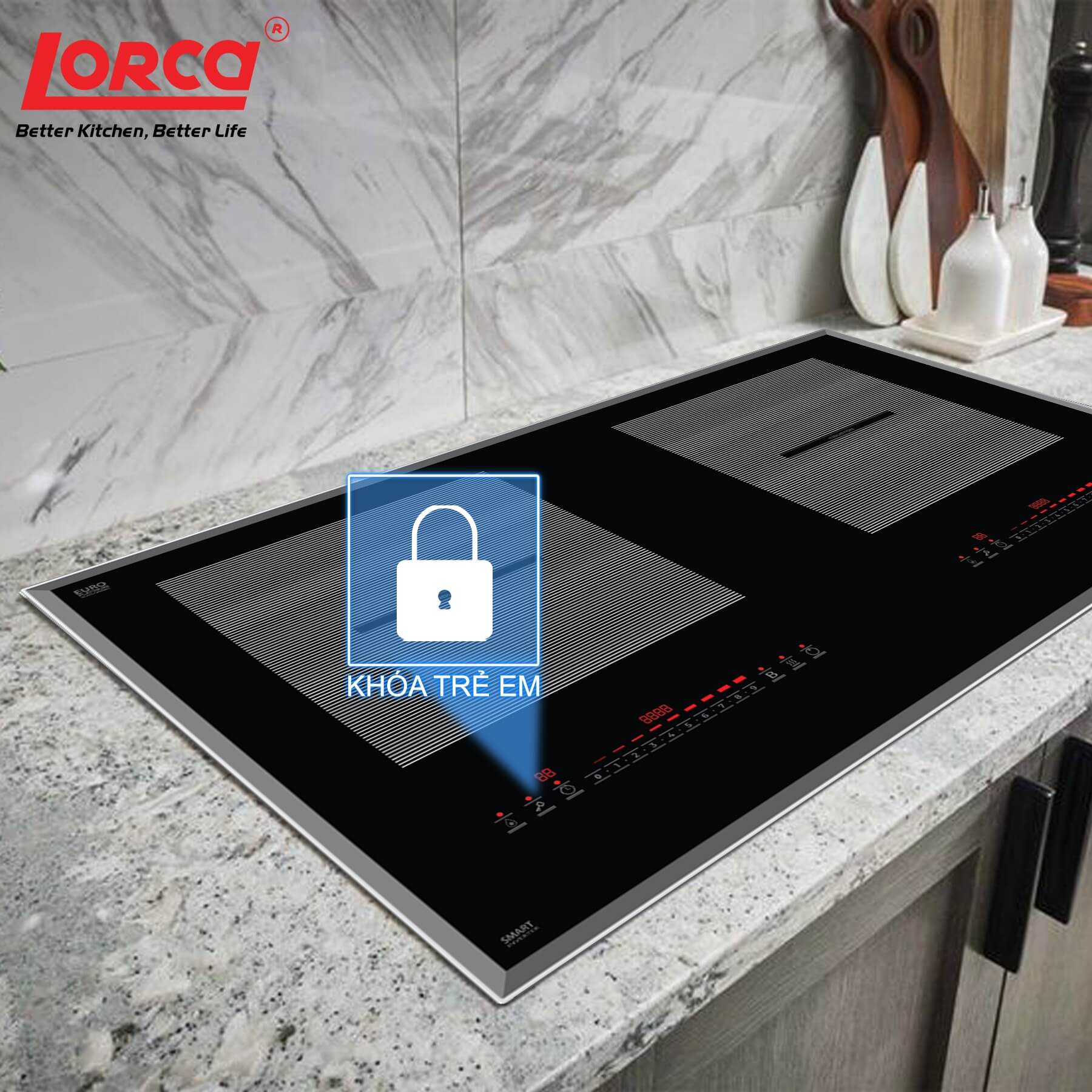 BẾP TỪ ĐÔI LORCA LCI 886 PRO