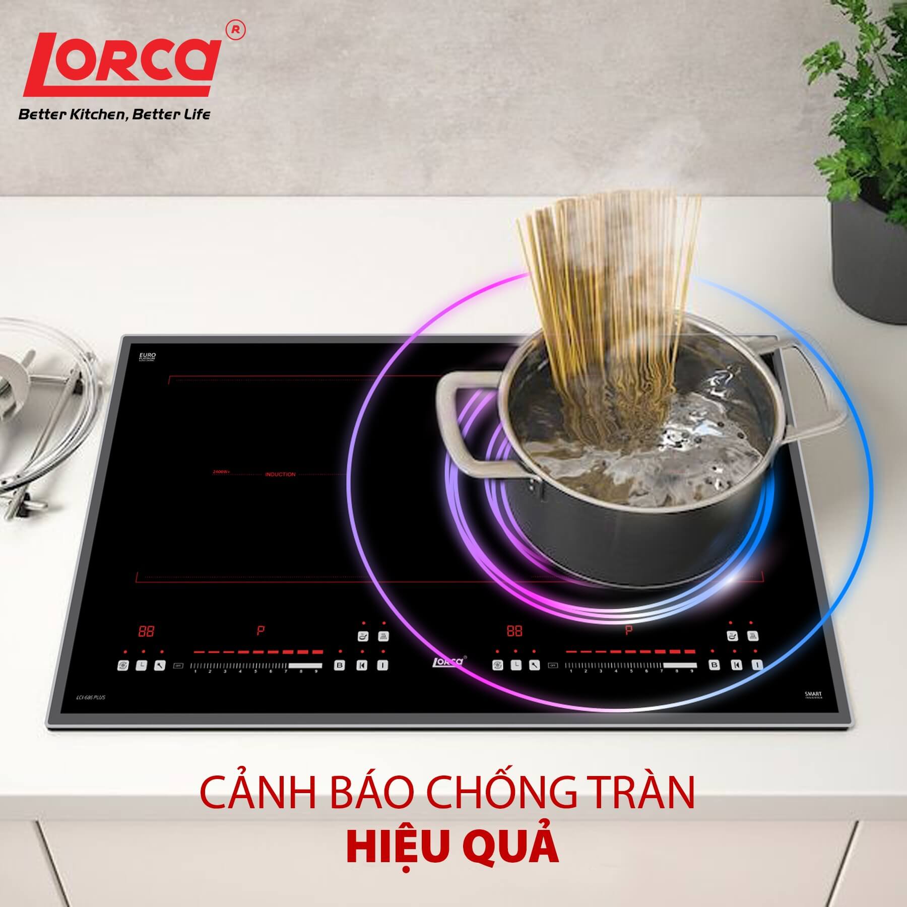 BẾP TỪ ĐÔI LORCA LCI 686 PLUS